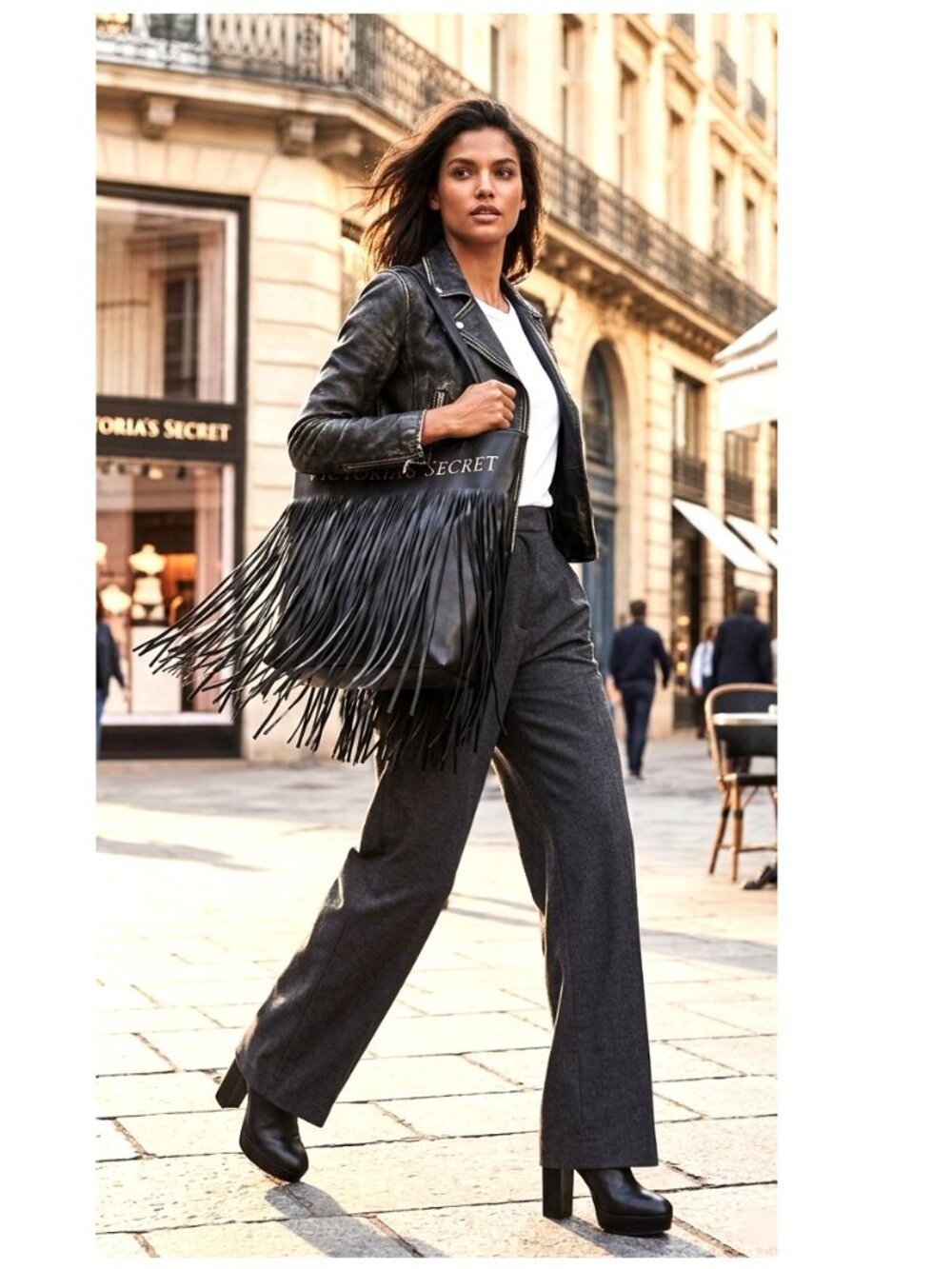 Victoria's Secret 2018 Limited Edition Flirty Fringe Tote Bag - Style# 11140761
